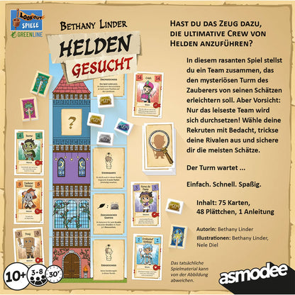 Helden gesucht Rückseite