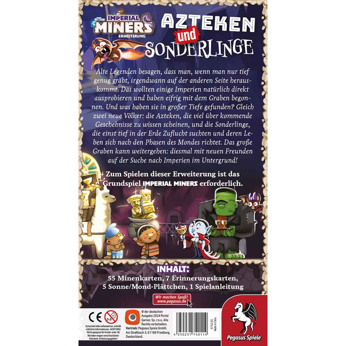 Imperial Miners: Azteken und Sonderlinge Rückseite