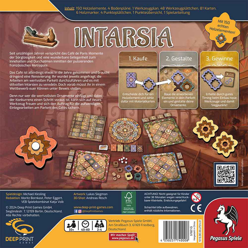 Intarsia Rückseite