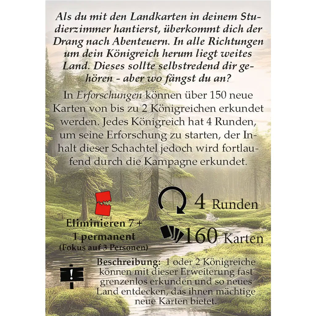 Königreich Legacy - Erforschungen Rückseite