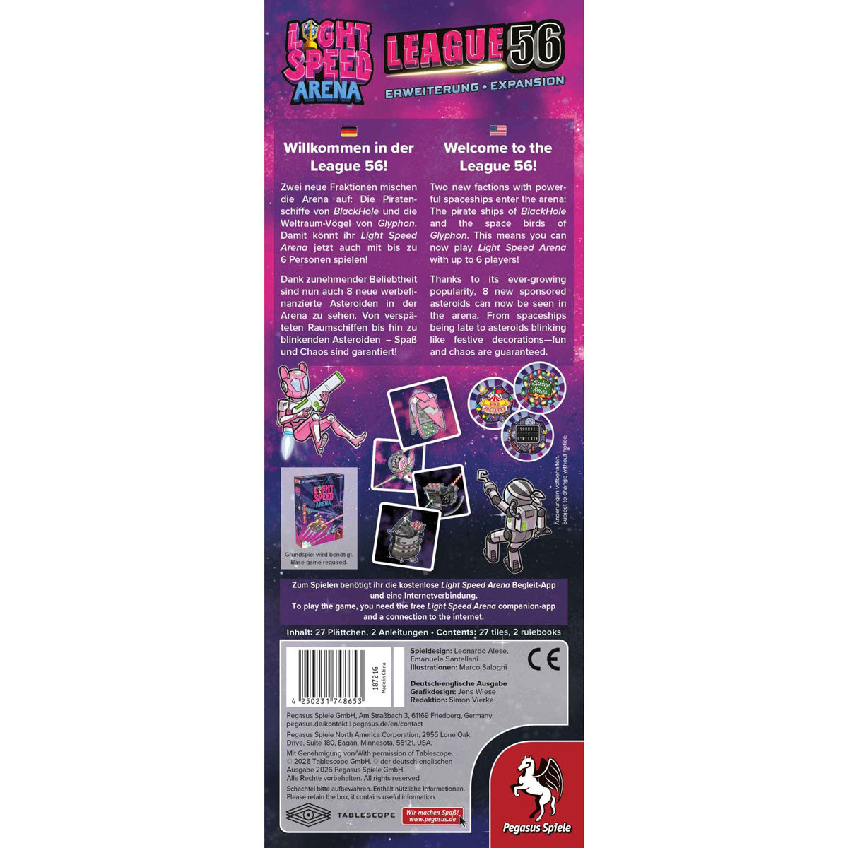 Light Speed Arena: League 56 Rückseite