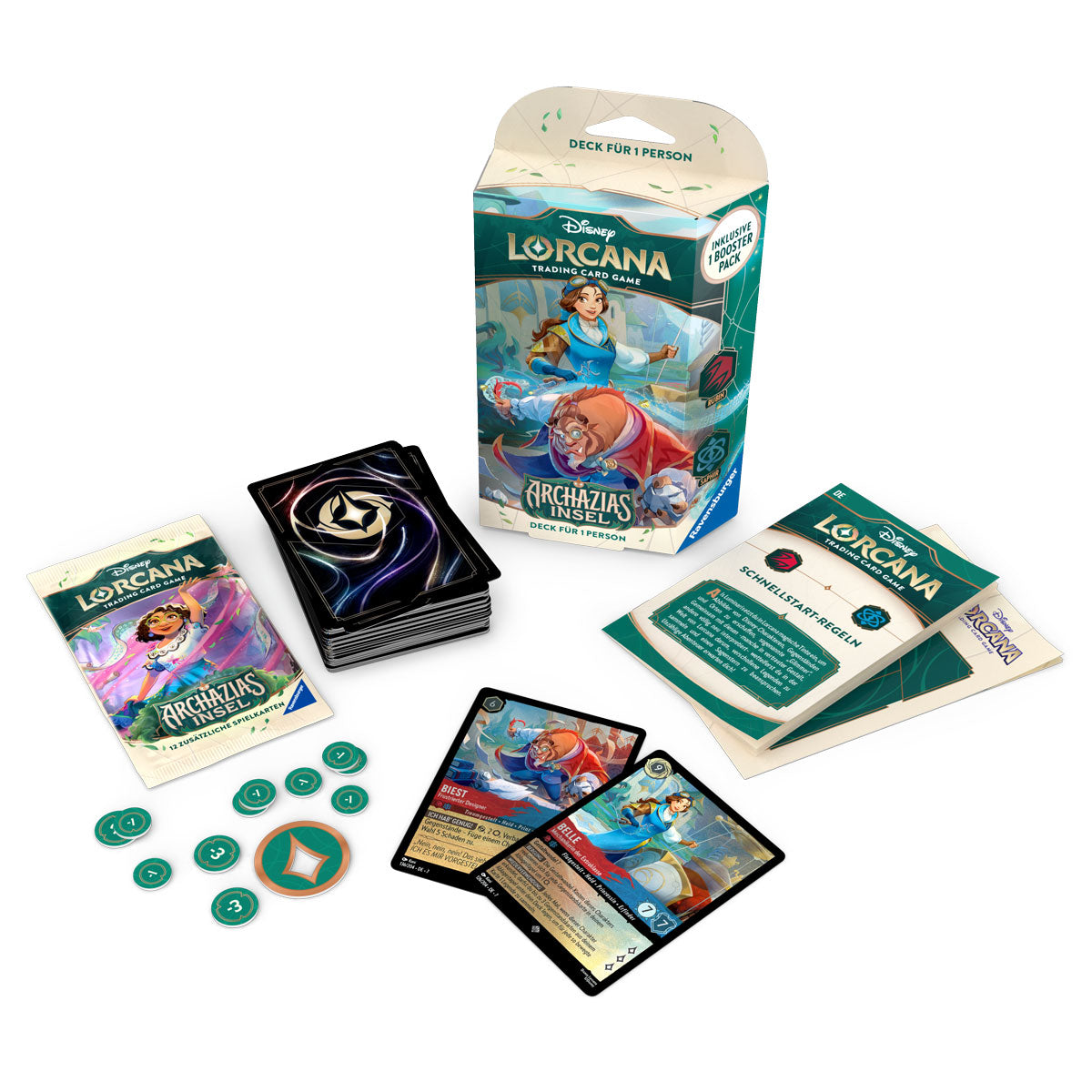 Disney Lorcana: Archazias Insel - Einzelspieler-Deck (Rubin & Saphir) Detail