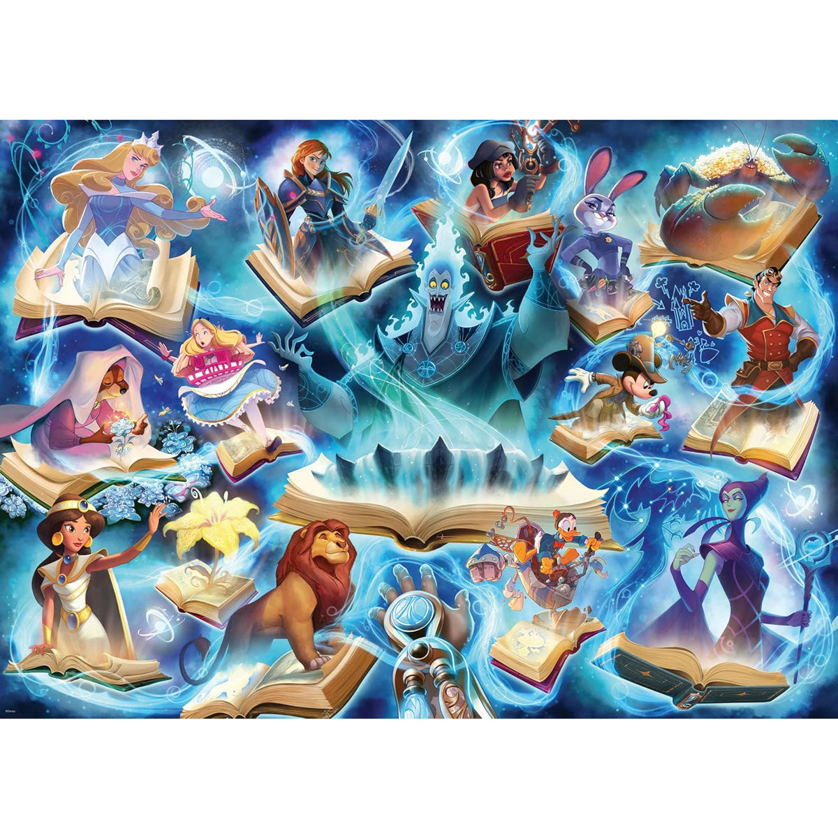 Disney Lorcana: Puzzle Glimmers of the Realm - Sapphire Detail