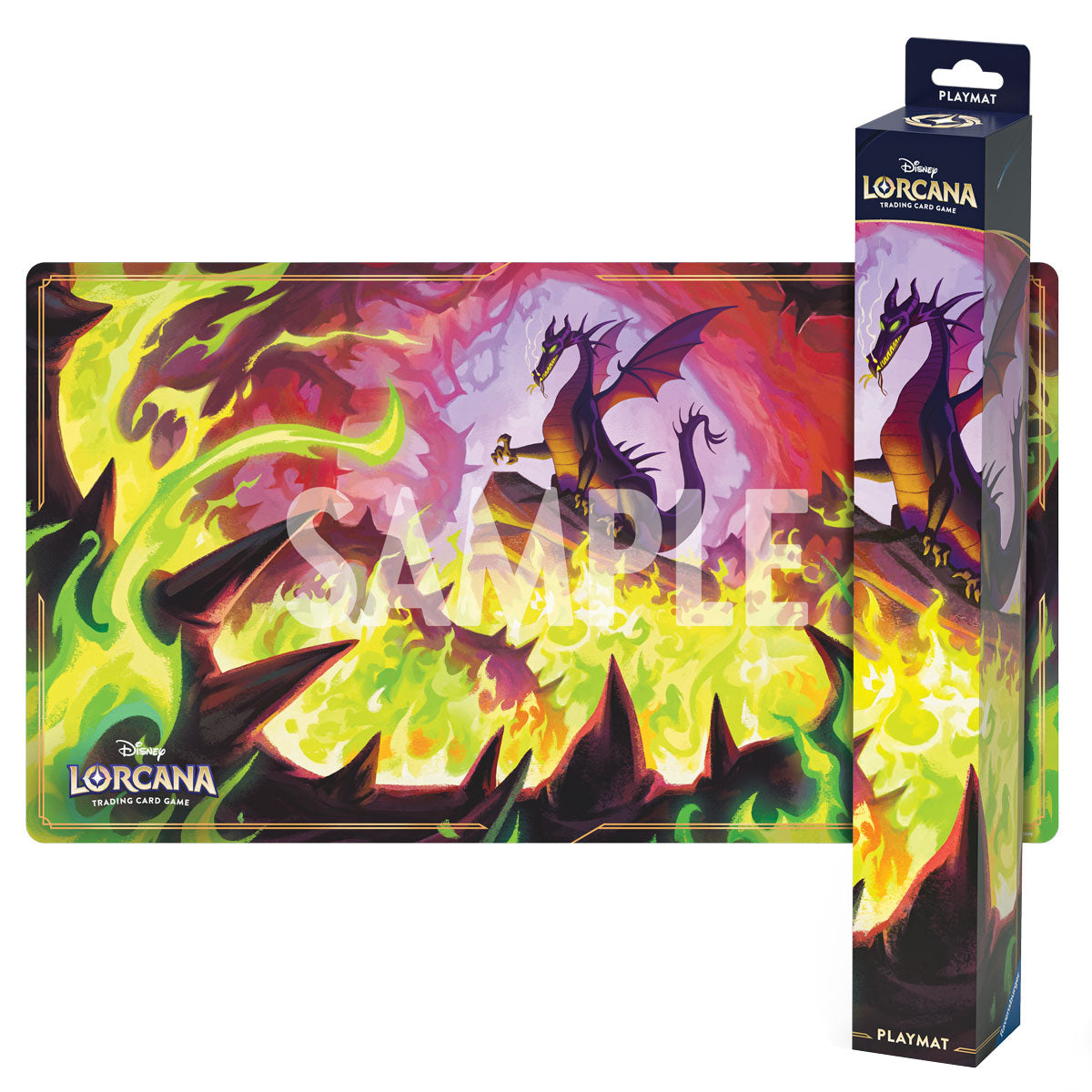Disney Lorcana: Winterzauber - Spielmatte Drachenfeuer