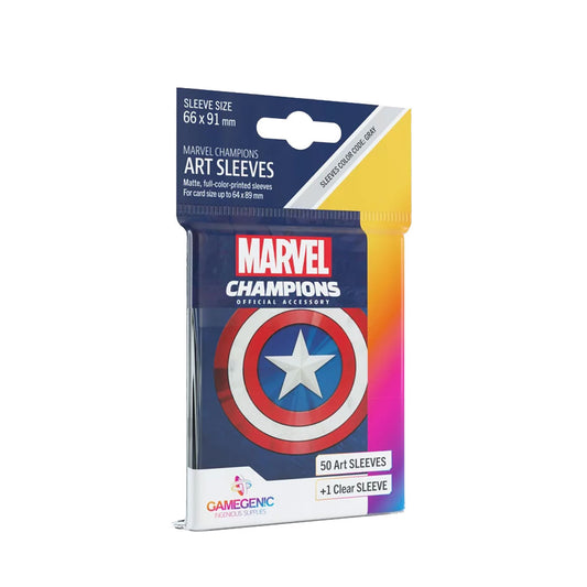 Marvel Champions Art Sleeves - Captain America