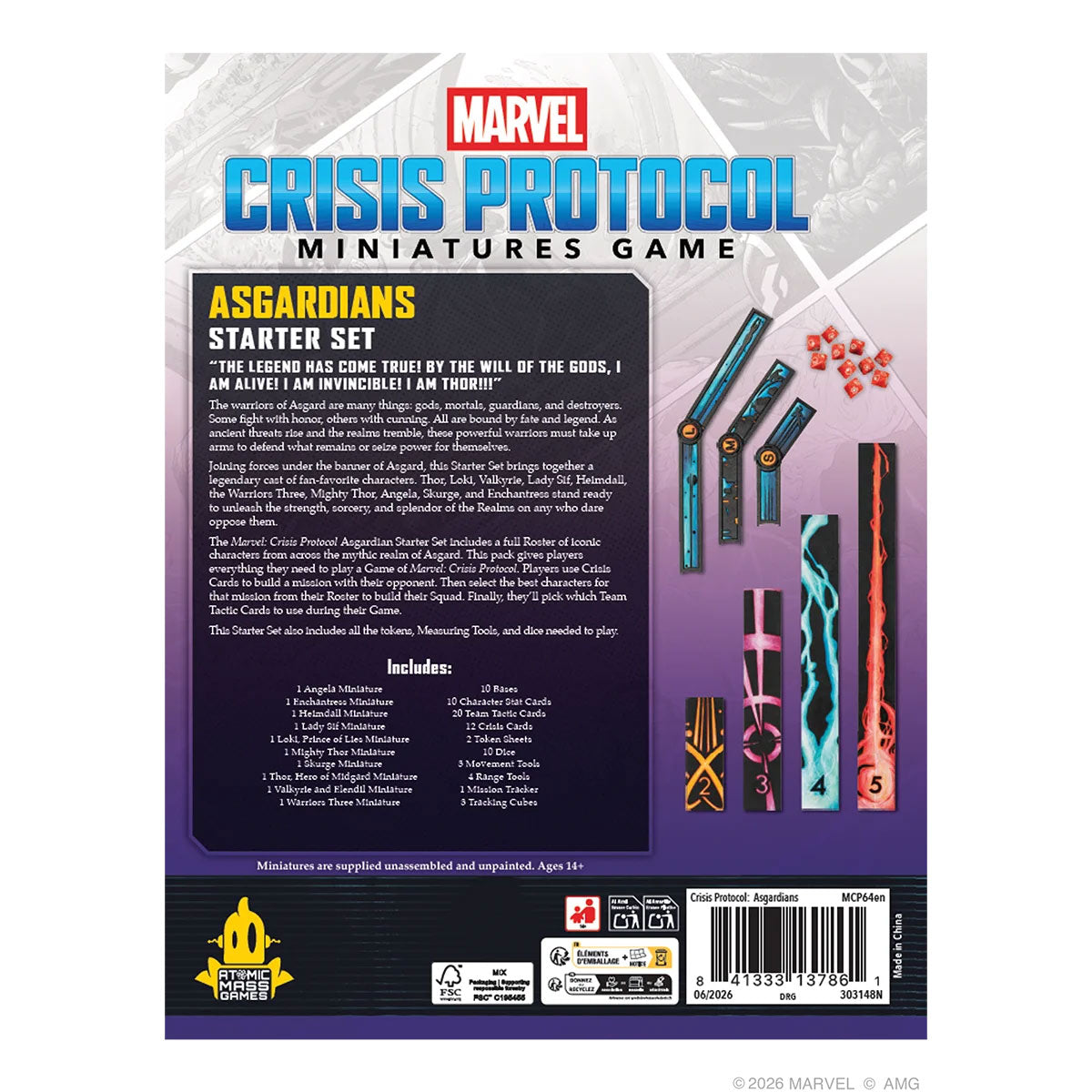 Marvel: Crisis Protocol - Asgardians Starter Set Rückseite