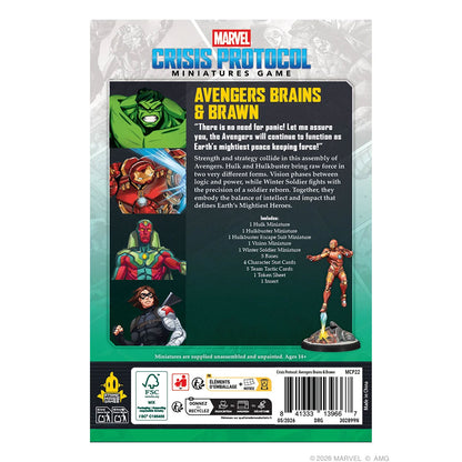 Marvel: Crisis Protocol - Avengers Brains & Brawn Character Pack Rückseite