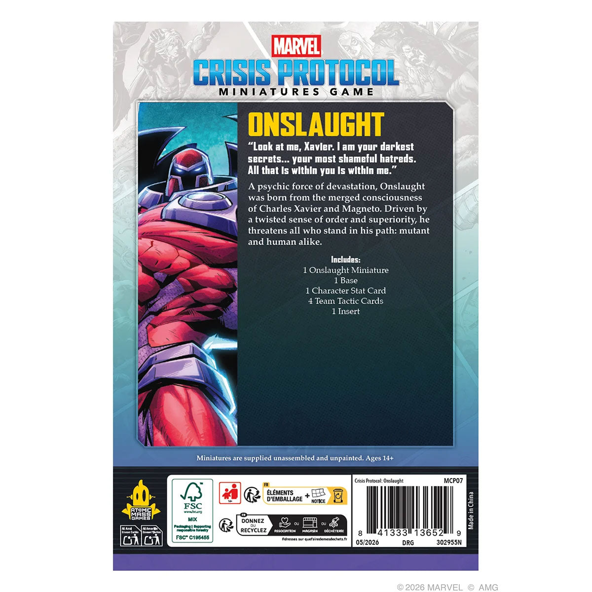 Marvel: Crisis Protocol - Onslaught Character Pack Rückseite