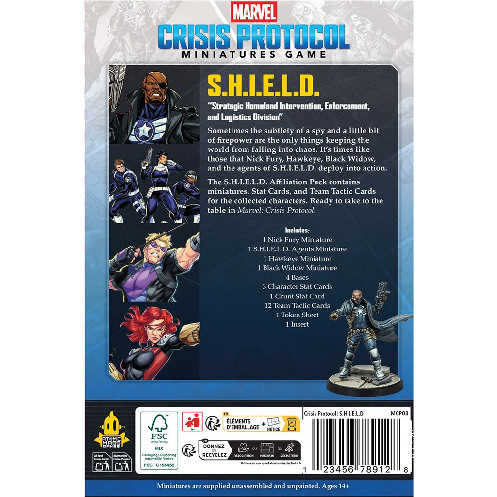 Marvel: Crisis Protocol - S.H.I.E.L.D. Affiliation Pack