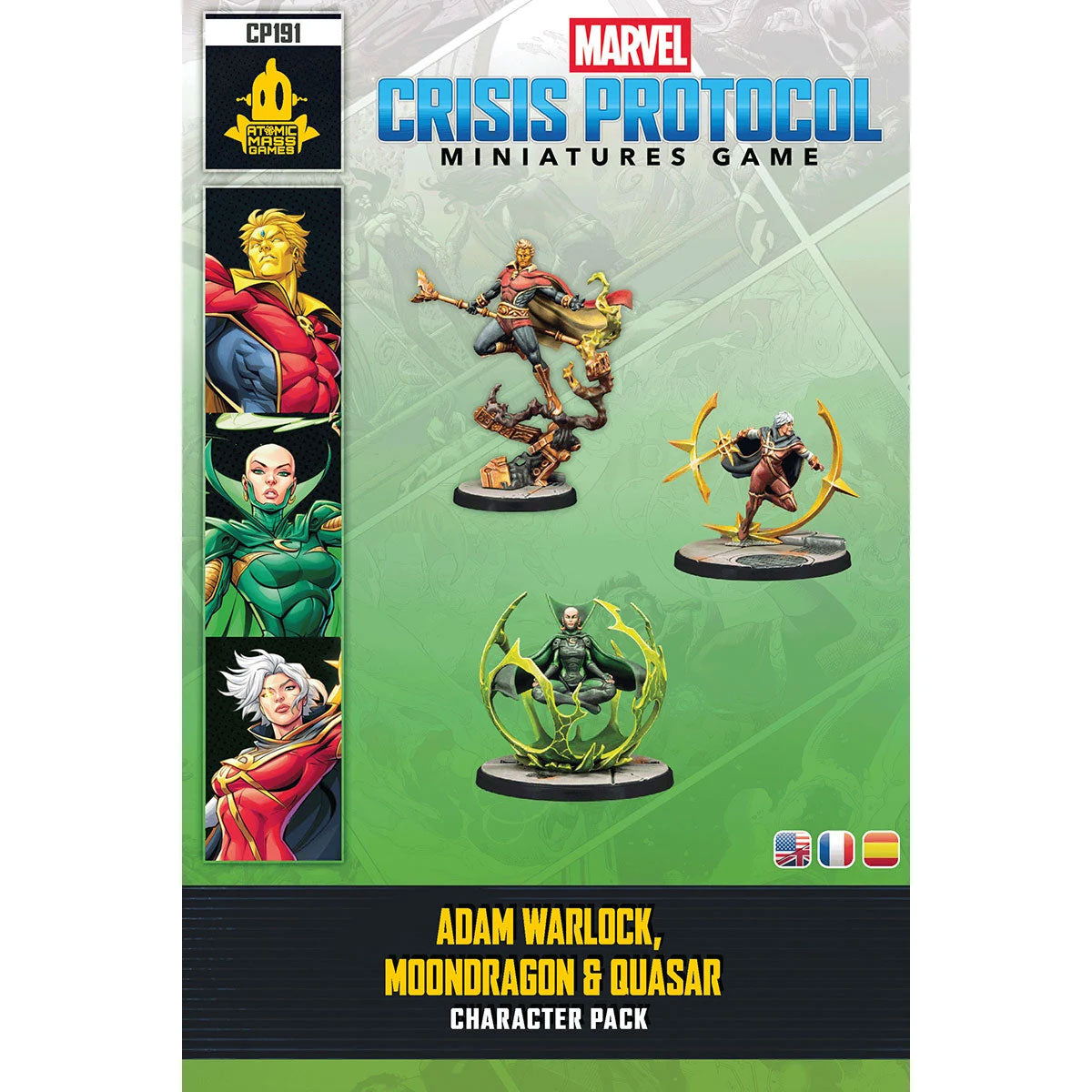 Marvel: Crisis Protocoll - Adam Warlock, Moondragon & Quasar Charakter Pack Cover