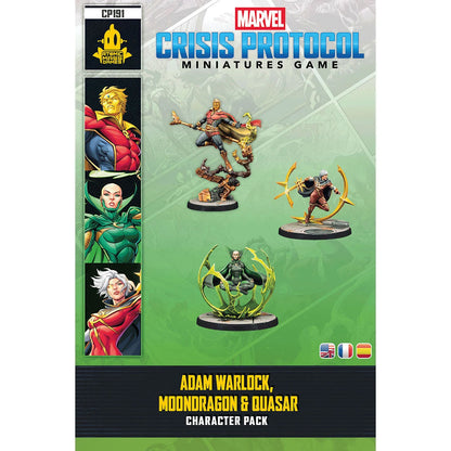 Marvel: Crisis Protocoll - Adam Warlock, Moondragon & Quasar Charakter Pack Cover