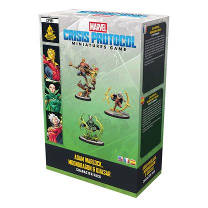 Marvel: Crisis Protocoll - Adam Warlock, Moondragon & Quasar Charakter Pack Box
