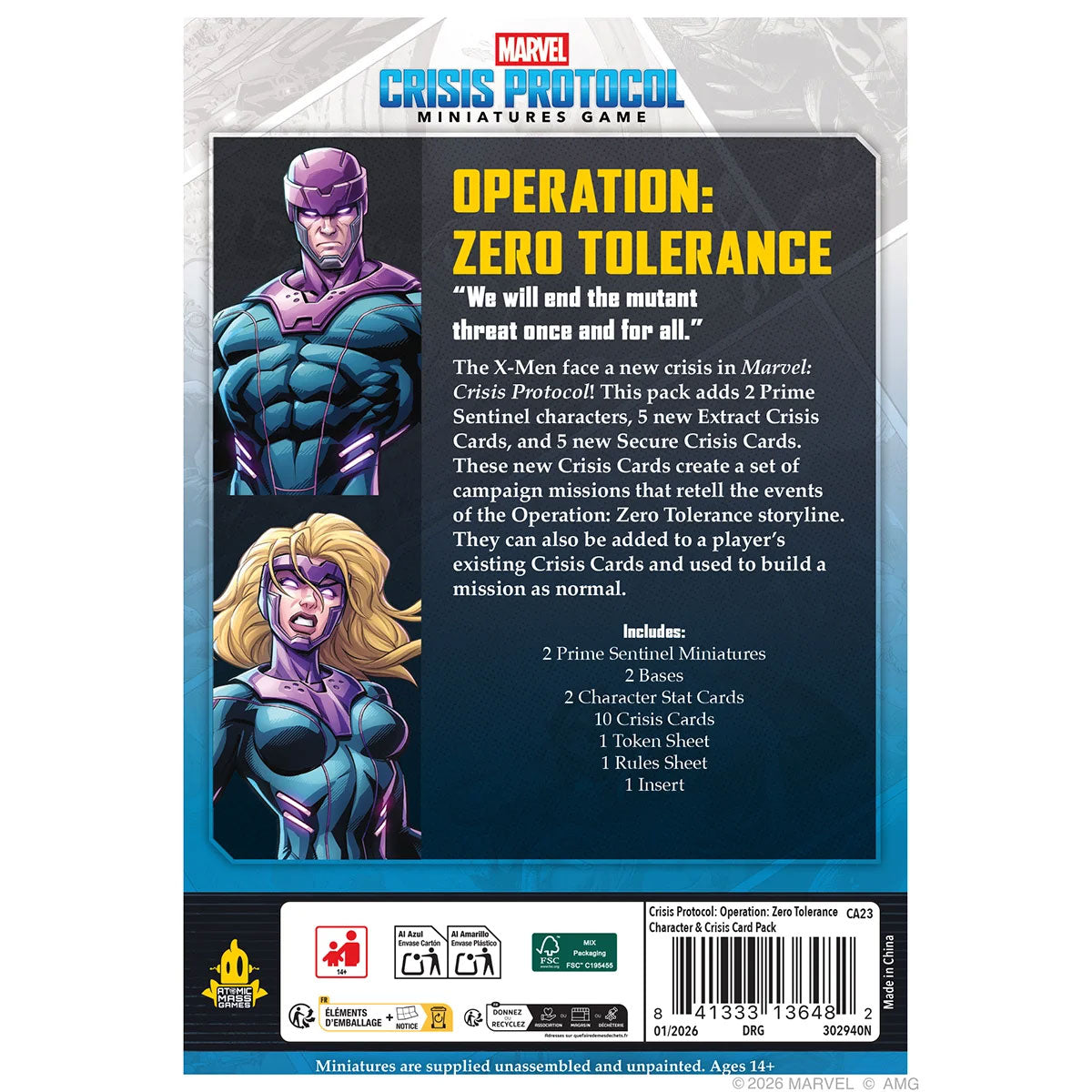 Marvel: Crisis Protocol - Operation: Zero Tolerance Rückseite