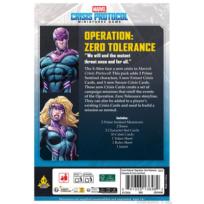 Marvel: Crisis Protocol - Operation: Zero Tolerance Rückseite