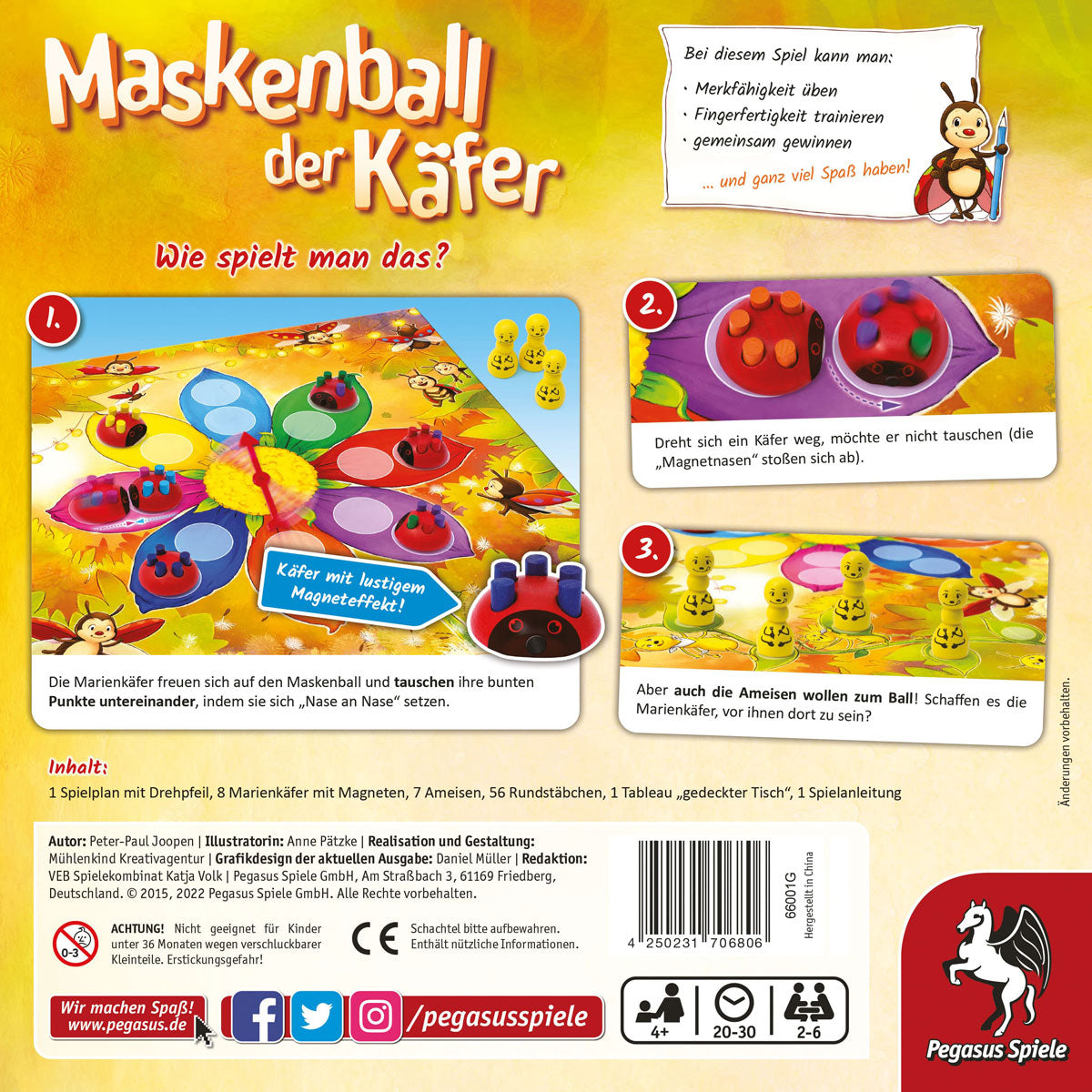 Maskenball der Käfer Rückseite