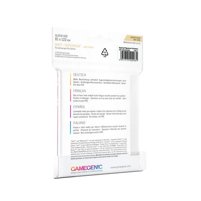 Gamegenic Matte Sleeves: SAND (81x122mm) Rückseite