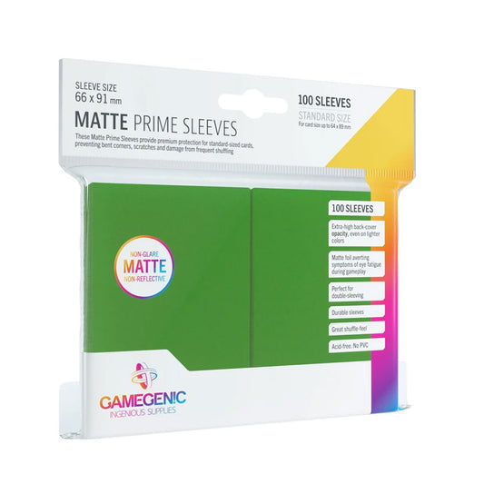 Gamegenic Matte Prime Sleeves: Standard Size in Grün