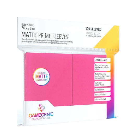 Gamegenic Matte Prime Sleeves: Standard Size in Pink