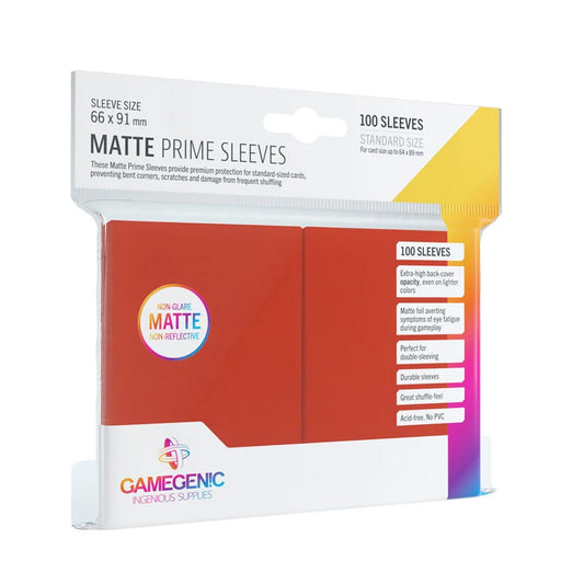 Gamegenic Matte Prime Sleeves: Standard Size in Rot