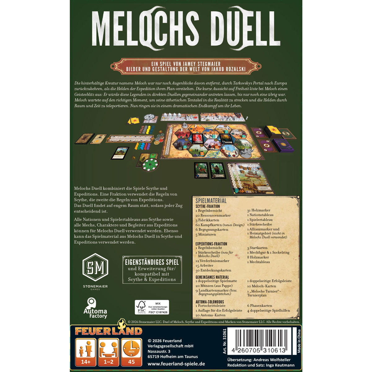 Melochs Duell Rückseite