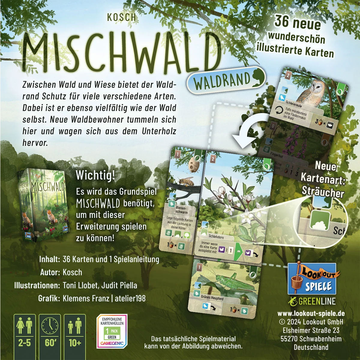 Mischwald: Waldrand Rückseite