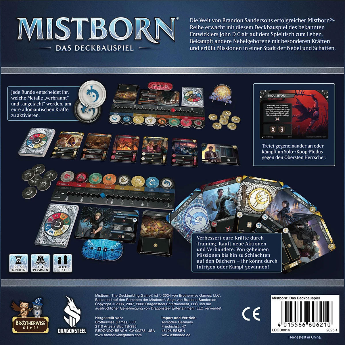 Mistborn: Das Deckbauspiel Rückseite