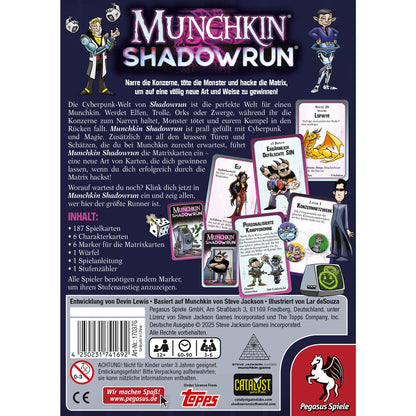 Munchkin Shadowrun Rückseite