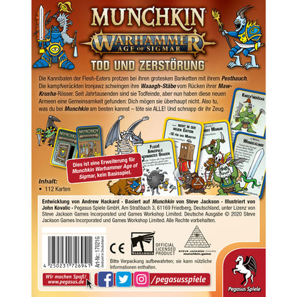 Munchkin Warhammer Age of Sigmar: Tod und Zerstörung Rückseite