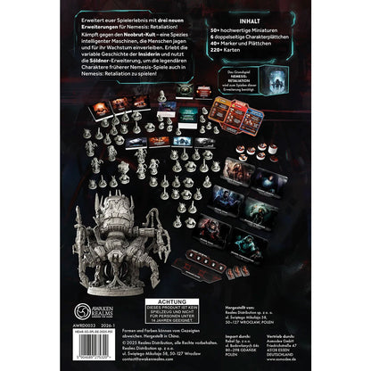 Nemesis: Retaliation - Stretch Goals Rückseite