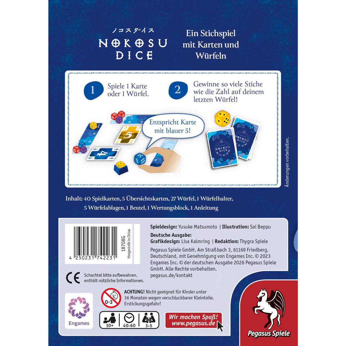 Nokosu Dice Rückseite