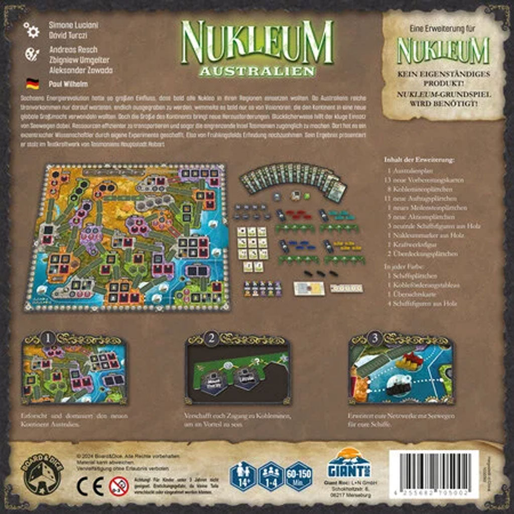 Nukleum: Australien Rückseite