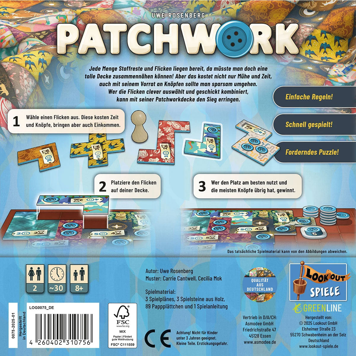 Patchwork Rückseite