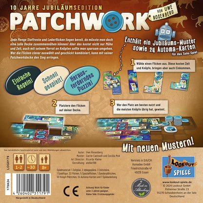 Patchwork: 10 Jahre Jubiläumsedition Rückseite