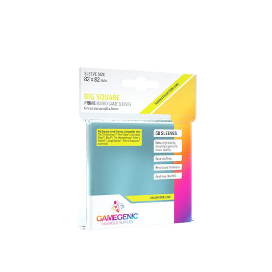 Gamegenic Prime Sleeves: LIME (82x82mm)