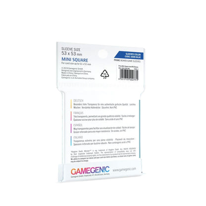 Gamegenic Prime Sleeves: DARK BLUE (53x53mm) Rückseite