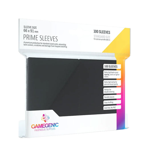 Gamegenic Prime Sleeves: Standard Size in Schwarz