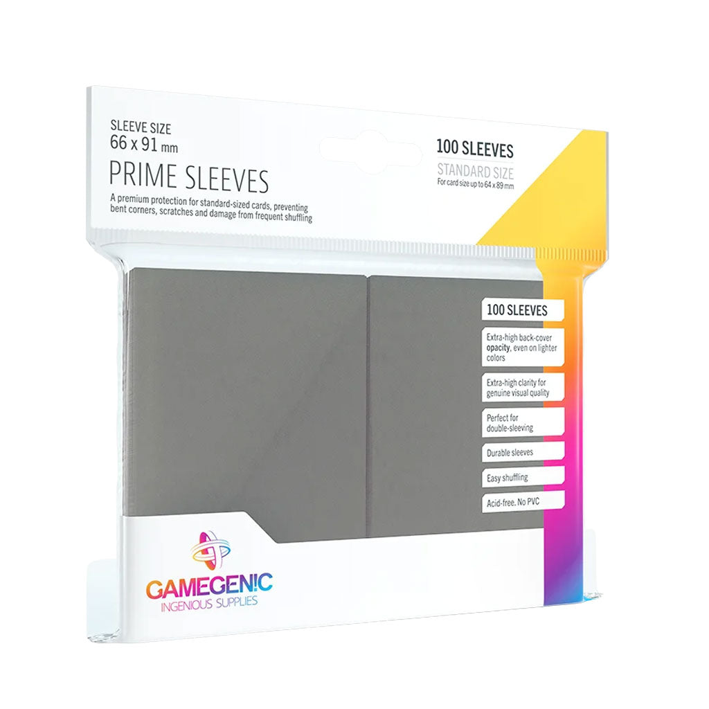 Gamegenic Prime Sleeves: Standard Size in Dunkelgrau
