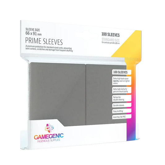 Gamegenic Prime Sleeves: Standard Size in Dunkelgrau