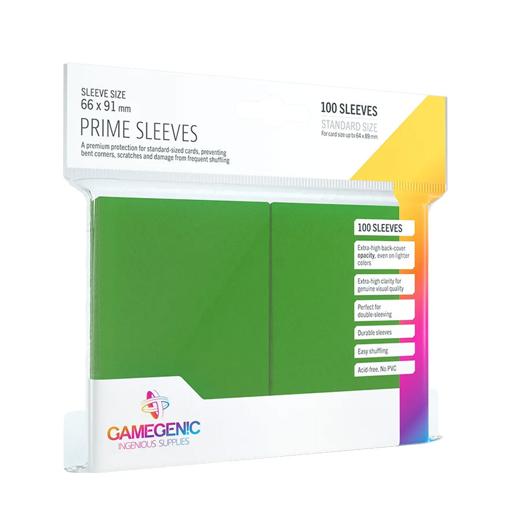 Gamegenic Prime Sleeves: Standard Size in Grün