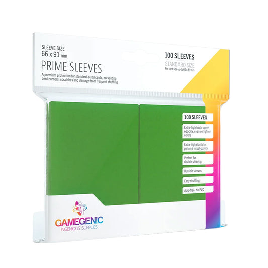 Gamegenic Prime Sleeves: Standard Size in Grün