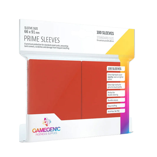 Gamegenic Prime Sleeves: Standard Size in Rot
