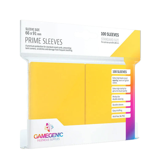 Gamegenic Prime Sleeves: Standard Size in Gelb