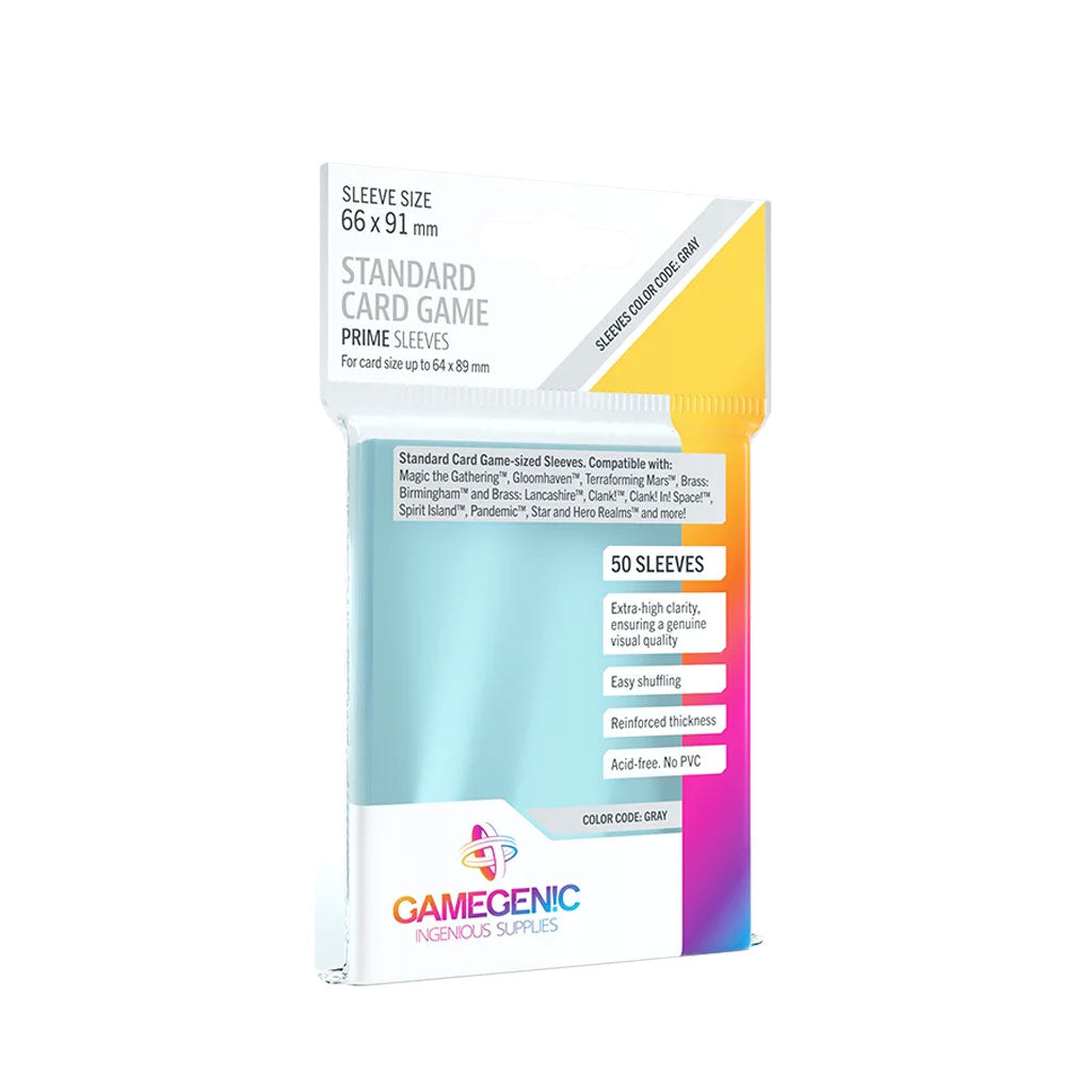 Gamegenic Prime Sleeves: GRAY (66x91mm)