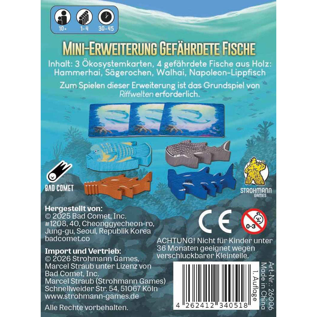 Riffwelten: Gefährdete Fische Rückseite