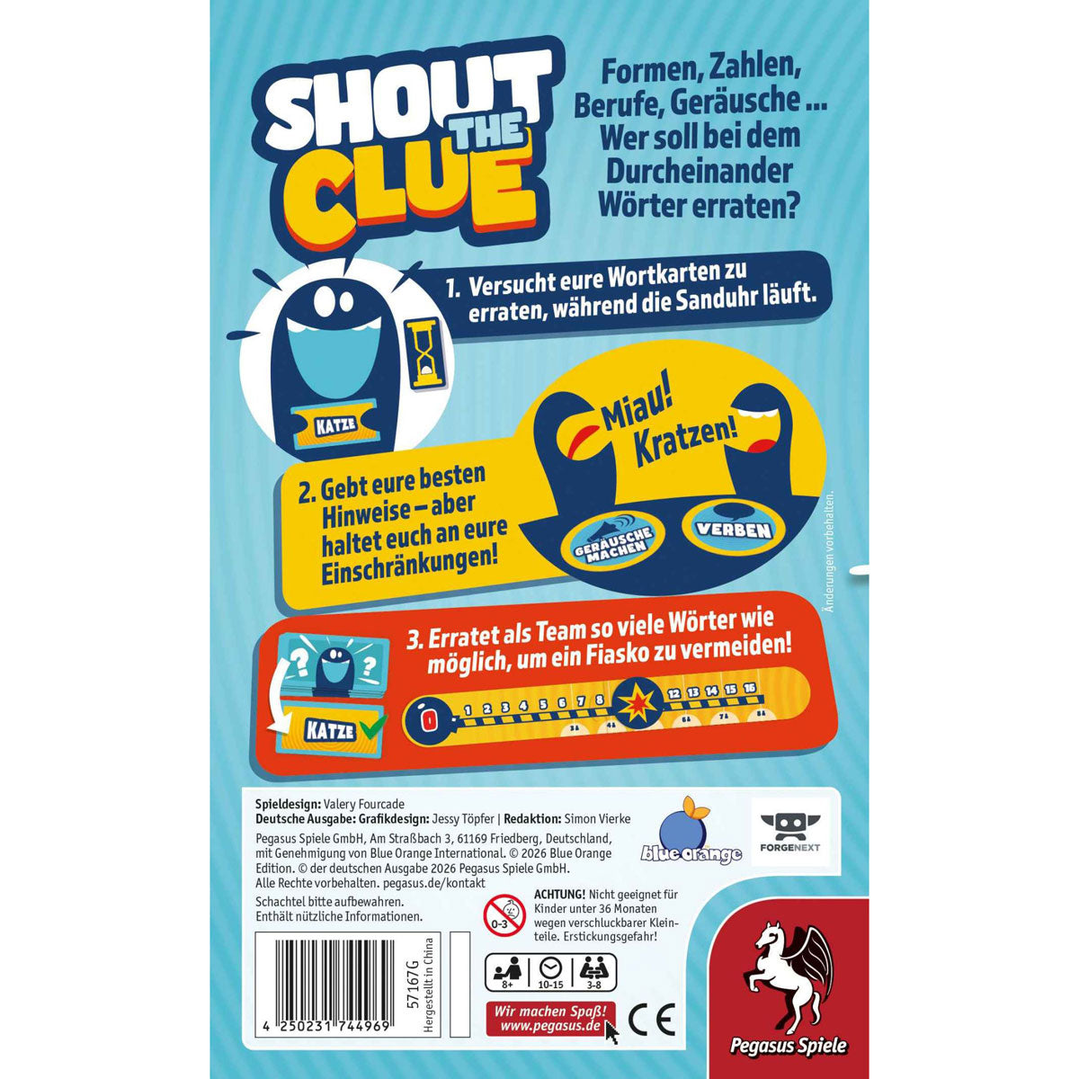 Shout the Clue Rückseite