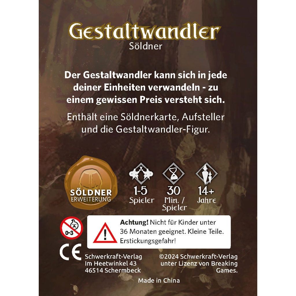 Siedlungen von Eldervale: Gestaltwandler Rückseite