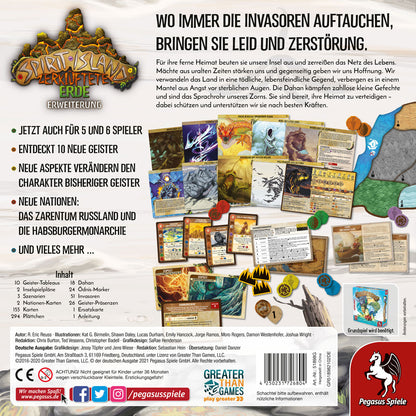 Spirit Island: Zerklüftete Erde Rückseite