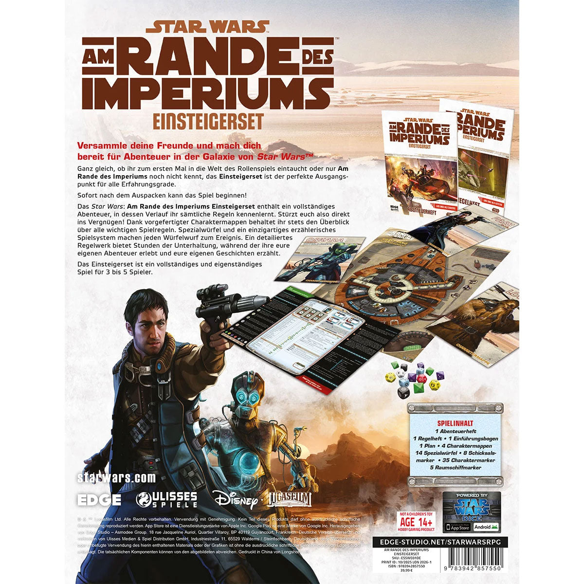 Star Wars: Am Rande des Imperiums - Einsteigerset Rückseite