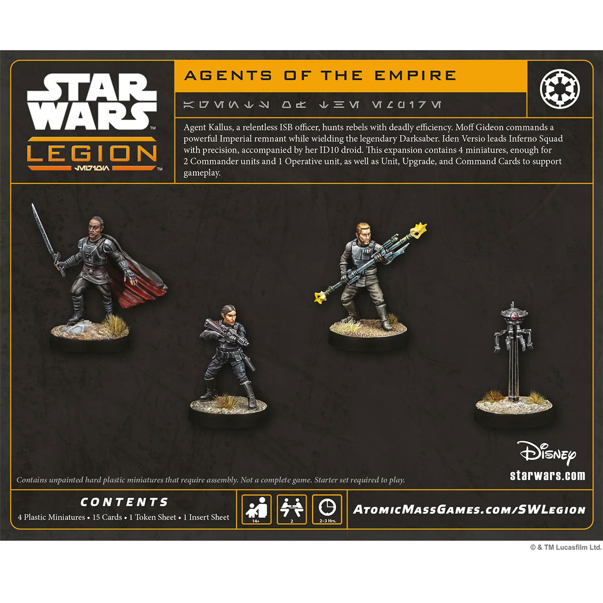 Star Wars: Legion - Agents of the Empire Rückseite