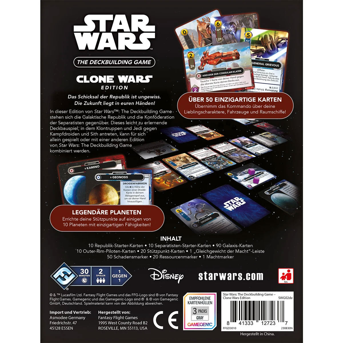 Star Wars: The Deckbuilding Game - Clone Wars Edition Rückseite